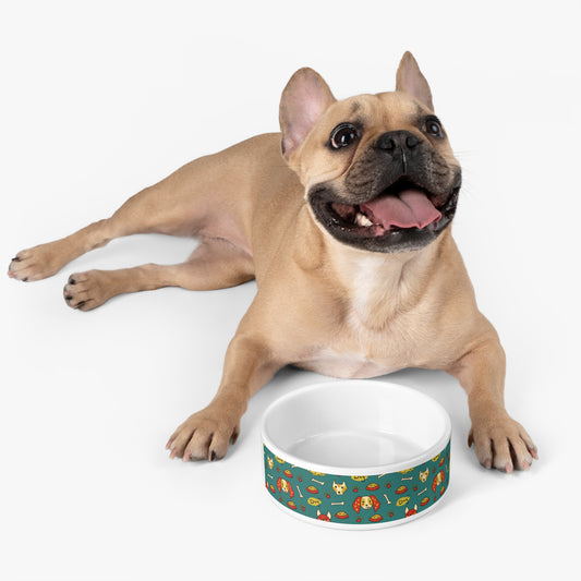 Colorful Dog Bowl with Fun Pet Design - Perfect for Dog Lovers!