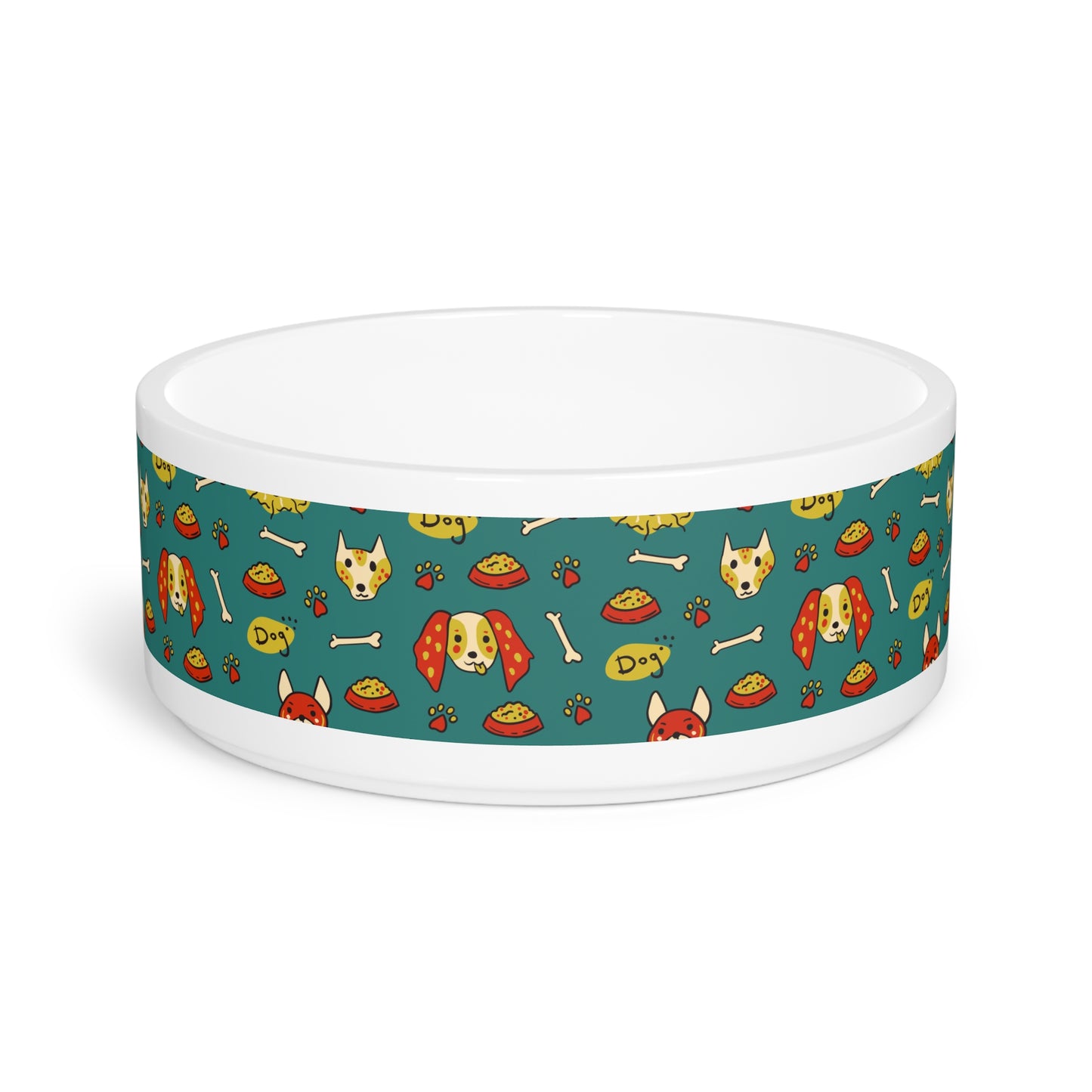 Colorful Dog Bowl with Fun Pet Design - Perfect for Dog Lovers!