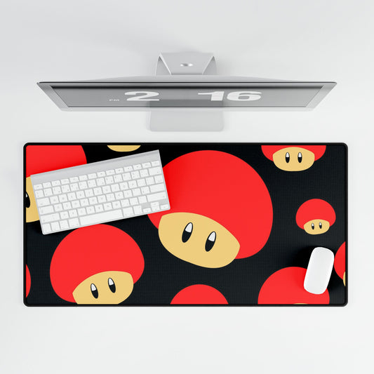 Fun Mushroom Desk Mat - Vibrant Gaming & Home Office Decor
